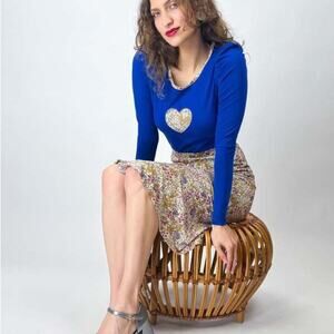 MSRP $195 ✨ Kristinit Caron Heart Long Sleeve Top – Size M | NWT ✨SAME DAY SHIP